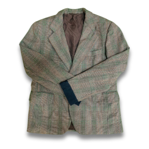 Vintage Wool Checkered Blazer – Classic Men's Tailored Coat